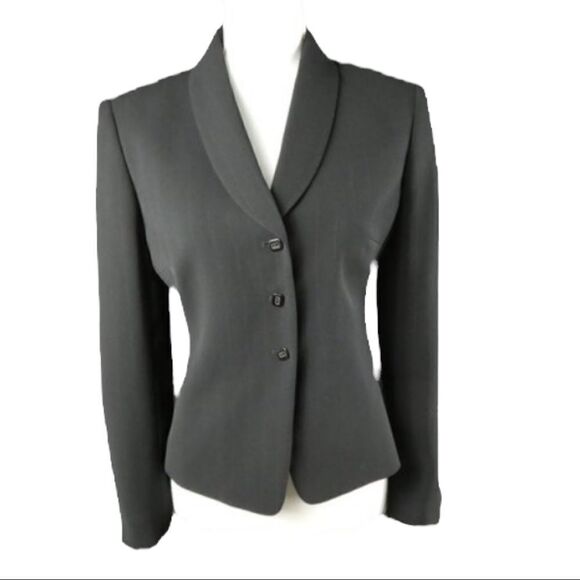 Tahari ASL Jackets & Blazers - Tahari Arthur S. Levine Black Dress Jacket w/Pin Stripes
